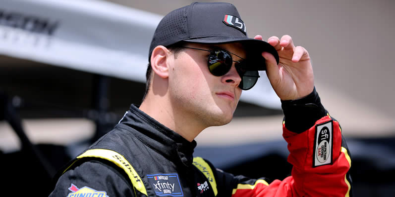 Austin Green waits on the grid during qualifying