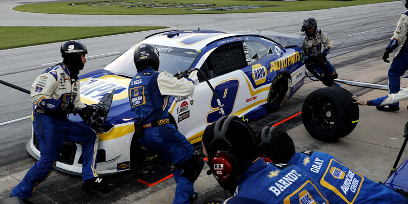 Chase Elliott pits during the NASCAR All-Star Race
