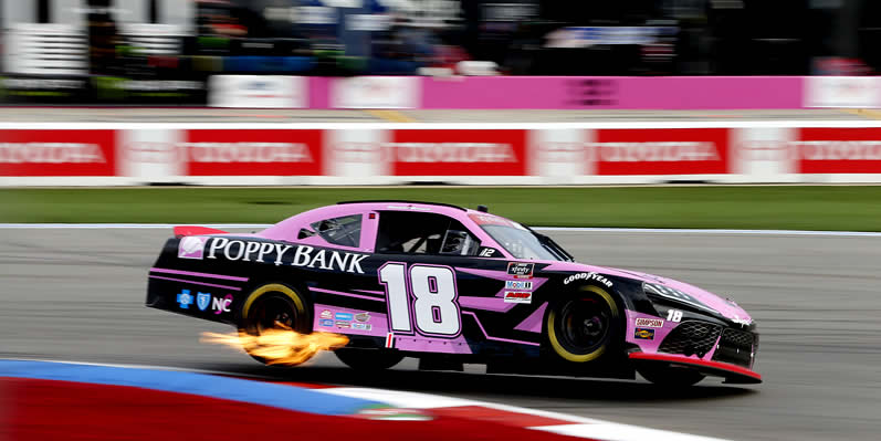 Daniel Hemric drives during the NASCAR Xfinity Series Drive for the Cure 250