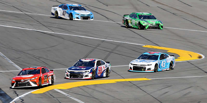 Bubba Wallace leads the field