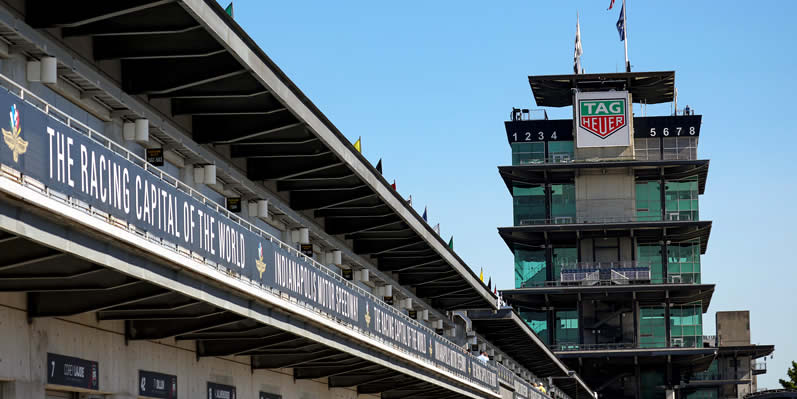 General view of the Indianapolis Motor Speedway Pagoda
