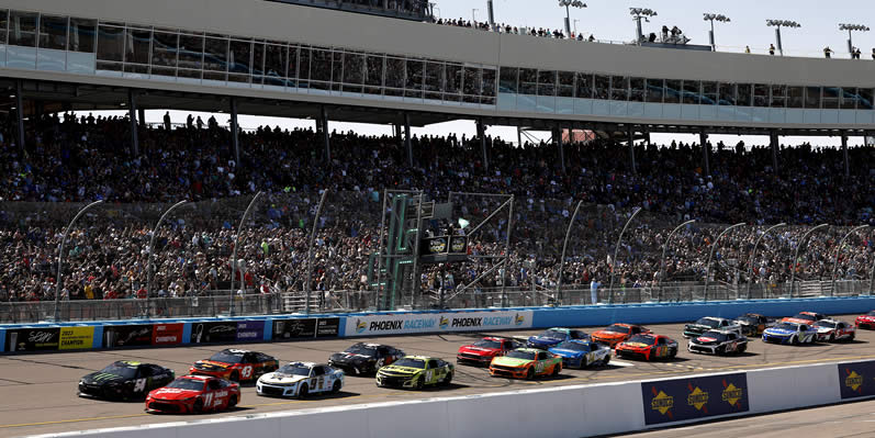 Denny Hamlin and Ty Gibbs lead the field to start