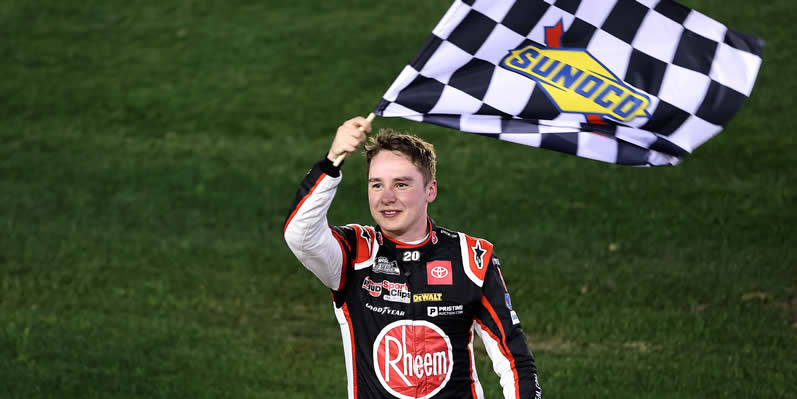 Christopher Bell celebrates