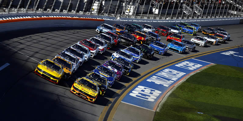 Joey Logano and Michael McDowell lead the field