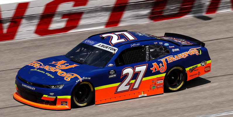 Jeb Burton drives during qualifying