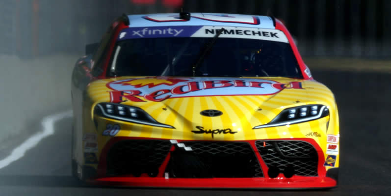 John Hunter Nemechek drives during practice