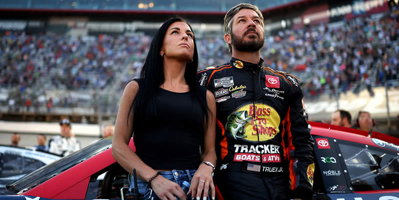 Martin Truex Jr spends time with guest