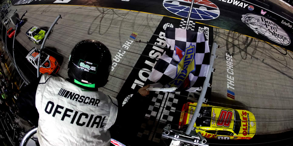 Sheldon Creed takes the checkered flag to win the Food City 300